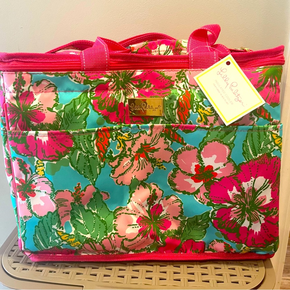 Lilly Pulitzer Insulated Cooler Bag - Big Flirt Multicolor Floral 🌺🌸
